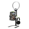 video recording stand ring light
