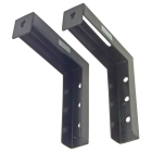 elite screens 6  diag universal projector screen l brackets Black 1268
