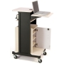 deluxe presentation cart laptop shelf