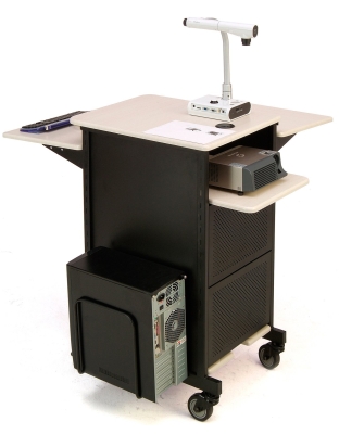 jumbo presentation cart plus laptop shelf
