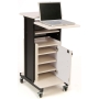 deluxe presentation cart laptop shelf