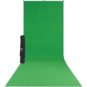 x drop wrinkle resistant backdrop kit chroma key green sweep 5 x 12 foot