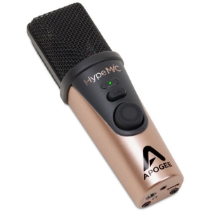 apogee hype mic usb cardioid condenser microphone built analog compressor