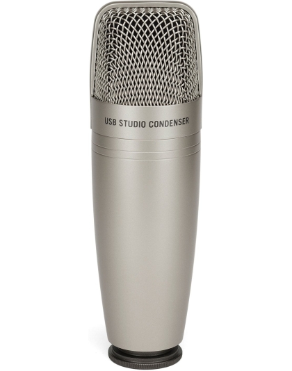 usb large diaphragm condenser microphone peak led headphone output