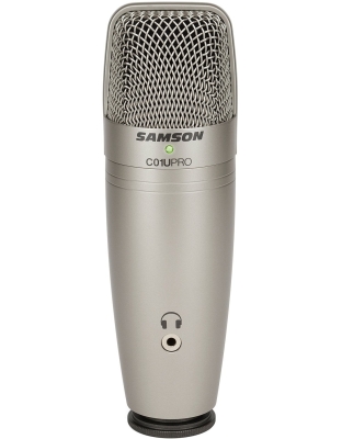 usb large diaphragm condenser microphone peak led headphone output