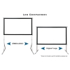 elite screens extension legs yard master 2 projection screen oms58h2