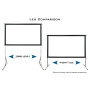 elite screens extension legs yard master 2 projection screen oms58h2