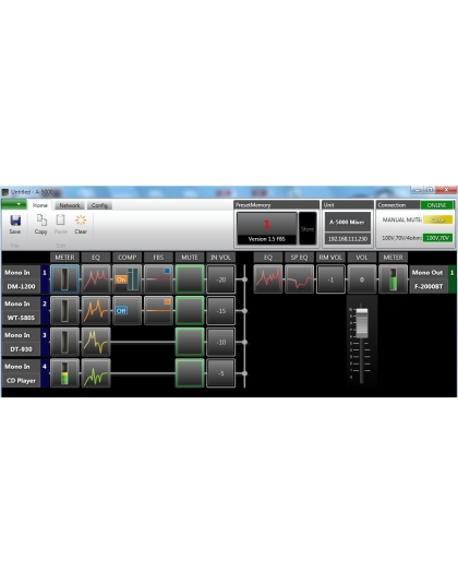 60 watt digial mixerpower amplifier
