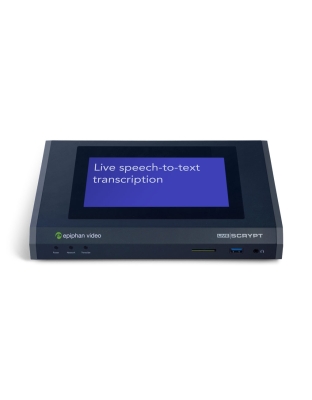 epiphan livescrypt live transcription system