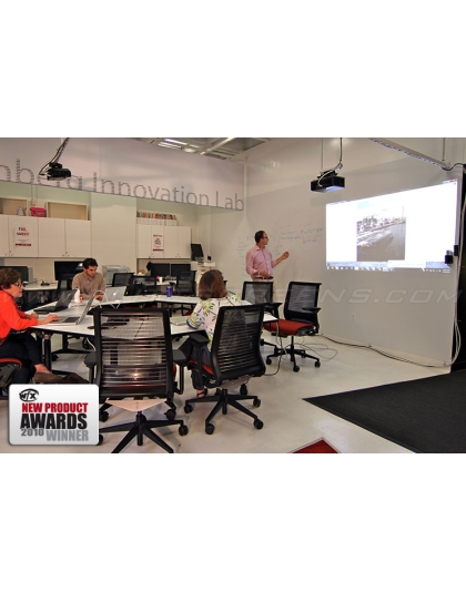 364-Inch 4:30 Front Projection WhiteBoard / Pliable Screen