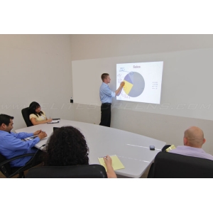 85-Inch 1:1 Front Projection WhiteBoard / Pliable Screen