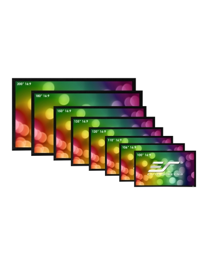 180-Inch 16:9 Front Projection Fixed Frame Screen