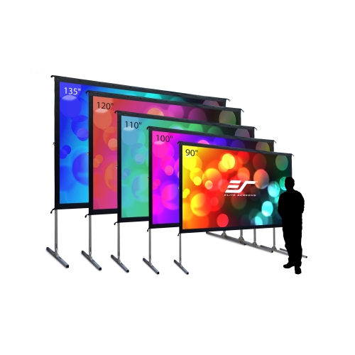 110-Inch 16:9 Front Projection Portable Screen