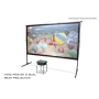 150-Inch 16:9 Front and Rear Projection Portable Screen