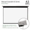 180-Inch 4:3 Front Projection Manual Screen