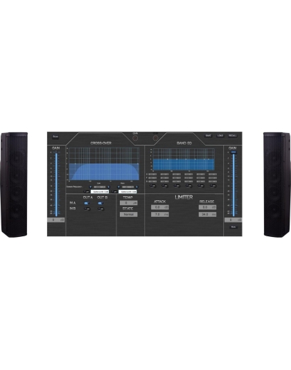 Dante 60W PoE Column Speaker, Pair