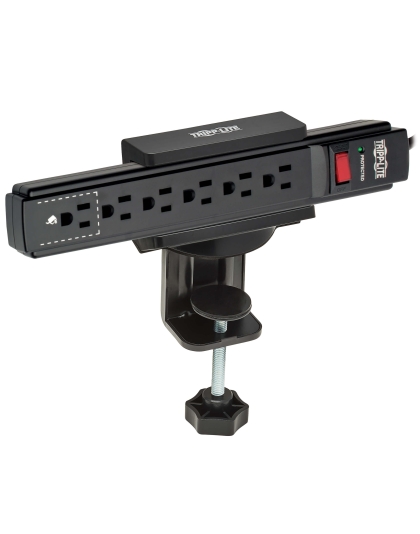 Clamp-On Power Strip Holder