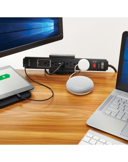 Clamp-On Power Strip Holder