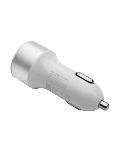 Dual-Port USB Car Charger for Tablets and Cell Phones with Qualcomm Quick Charge 3.0 Technology