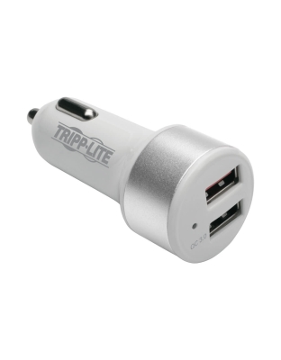Dual-Port USB Car Charger for Tablets and Cell Phones with Qualcomm Quick Charge 3.0 Technology
