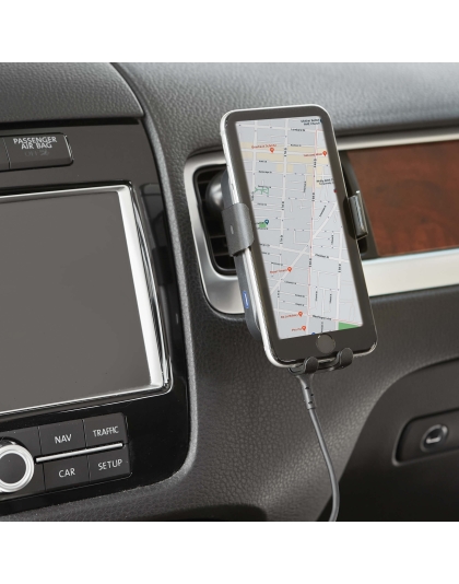 Wireless Car Charger with Windshield/Dash/Vent Phone Holder