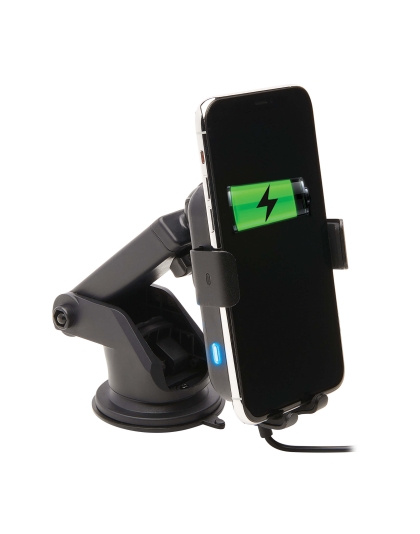 Wireless Car Charger with Windshield/Dash/Vent Phone Holder