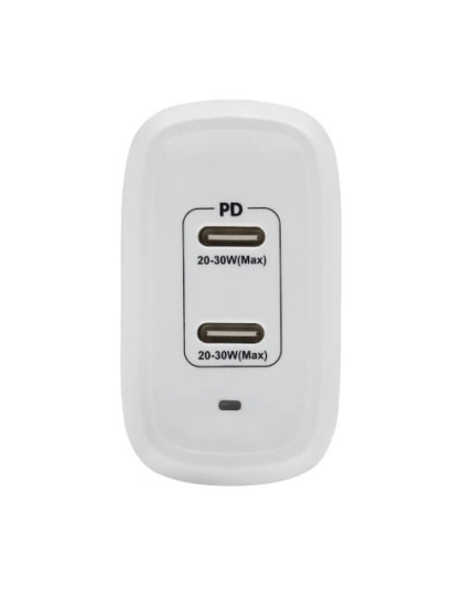 Dual-Port Compact USB-C Wall Charger