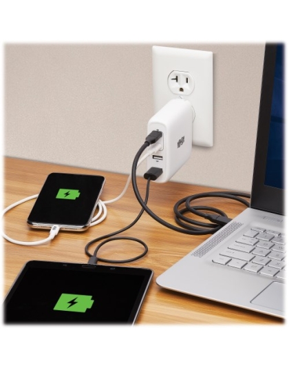 4-Port Compact USB Wall Charger