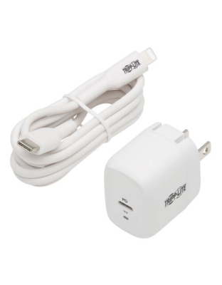 Compact USB-C Wall Charger with USB-C to Lightning Cable