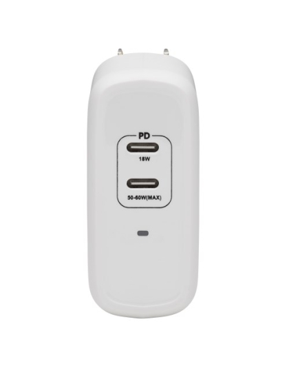 Dual-Port Compact USB-C Wall Charger