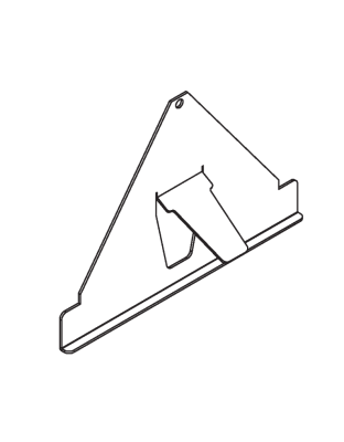 Single Tab Mounting Adapter (Flush Steel)