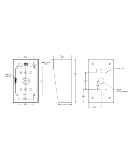 Surface Box for SIP Intercom Stations