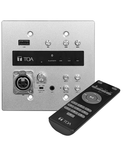 Wall-Mount Audio Interface with USB and Bluetooth