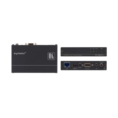 4K60 4:2:0 HDMI HDCP 2.2 Transmitter with RS−232 & IR over Extended−Reach HDBaseT