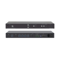 2x1:4 4K60 4:2:0 HDMI & Extended−Reach HDBaseT with Ethernet  RS−232  IR & Stereo Audio Switchable DA