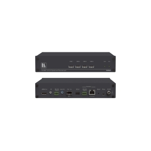 4K60 4:2:0 HDMI MM/SM Fiber Optic Receiver with USB  Ethernet  RS−232  IR & Stereo Audio De−embedding over Ultra−Reach HDBaseT 2.0