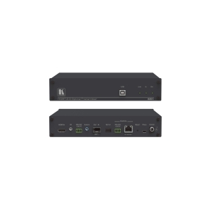 4K60 4:2:0 HDMI MM/SM Fiber Optic Transmitter with USB  Ethernet  RS−232  IR & Stereo Audio Embedding over Ultra−Reach HDBaseT 2.0