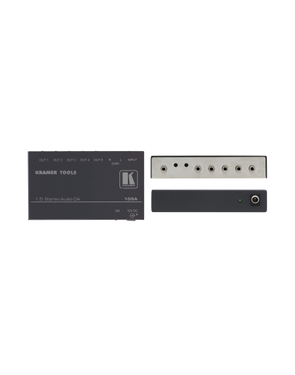 1:5 Stereo Audio Distribution Amplifier