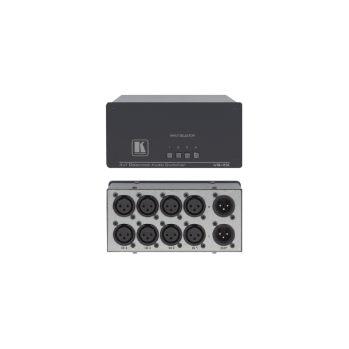 4x1 Balanced Stereo Audio Mechanical Switcher