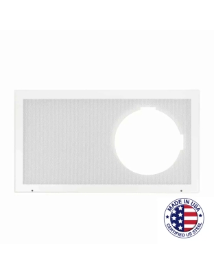 Full Grille with Frame for Recessed Clock-Speaker Center