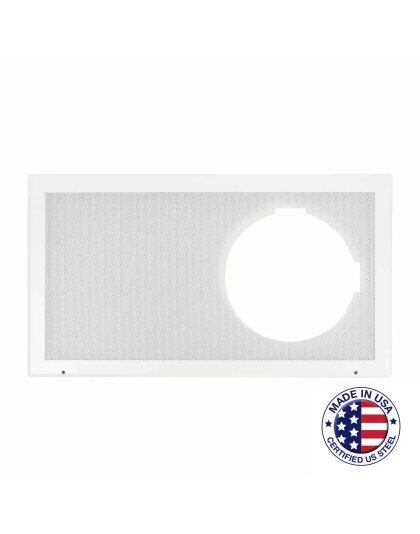Full Grille with Frame for Recessed Clock-Speaker Center