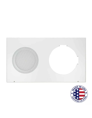Round Grille with Frame for Recessed Clock-Speaker Center