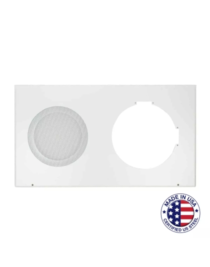 Round Grille with Frame for Recessed Clock-Speaker Center