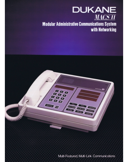Dukane MACS II Paging and Intercom System Support