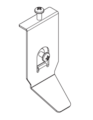 Single Tab Mounting Bracket (Surface Plastic Case)