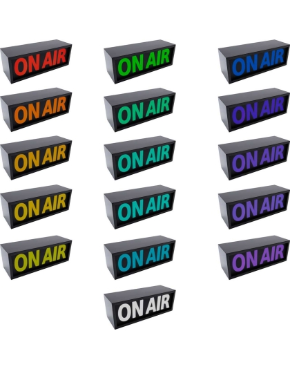 Desktop ON AIR Light - Black Face with RGB Lights