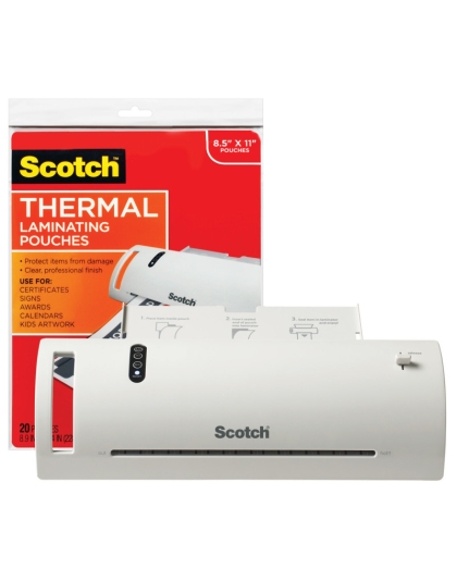 Thermal Laminator Combo Pack (Machine and Pouches)