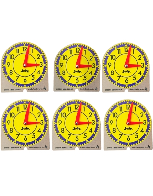 Mini Judy Clock (12-Pack, Wood)