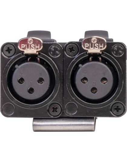 2 Channel XLR Mic Pad with 0dB/-30dB/-60dB Adjustable Attenuation