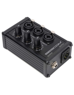 3-Channel Mic/Line Mixer with Independent Level Control